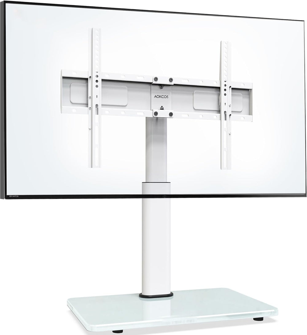 Swivel Universal TV Stand for 32-75 inch TVs with Tilt Down/Up, 8 Levels Heig...