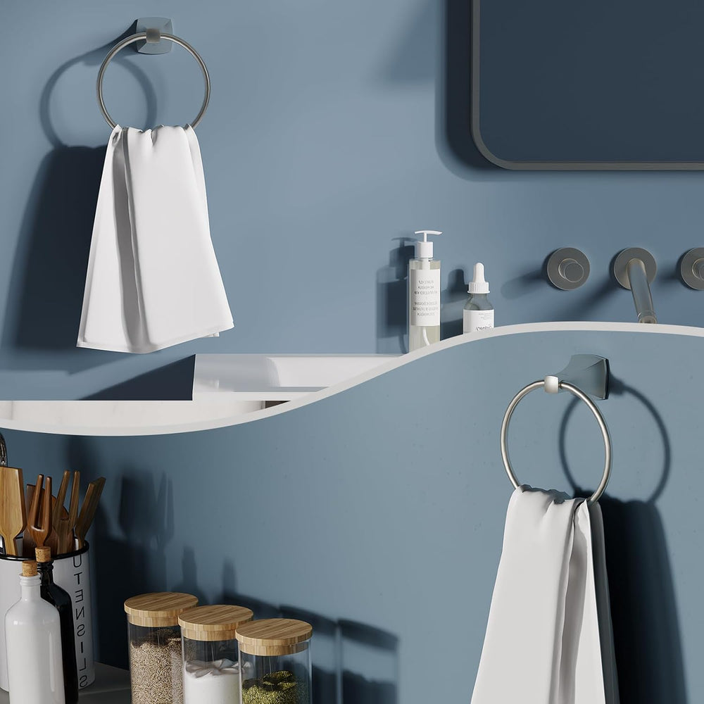 Hand Towel Holder for Bathroom Brushed Nickel Towel Ring Stainless Steel and ...