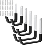 Heavy Duty Utility Hooks for Garage Storage Utility Hooks Wall Mount,Garage Hooks Heavy Duty,Garage Wall Hooks,Hose Holder,Bike Hooks,Ladder Hooks,Leaf Blower Hanger (2S & 2M & 2L)
