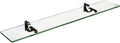 Spancraft Glass M-12x33-Black Monarch Glass Shelf, Black, 12" x 33"