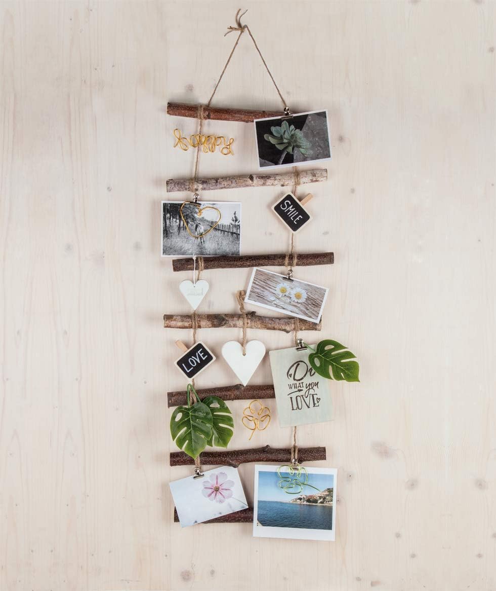 Rayher Natural Wooden Decorative Ladder, 96x30x2cm