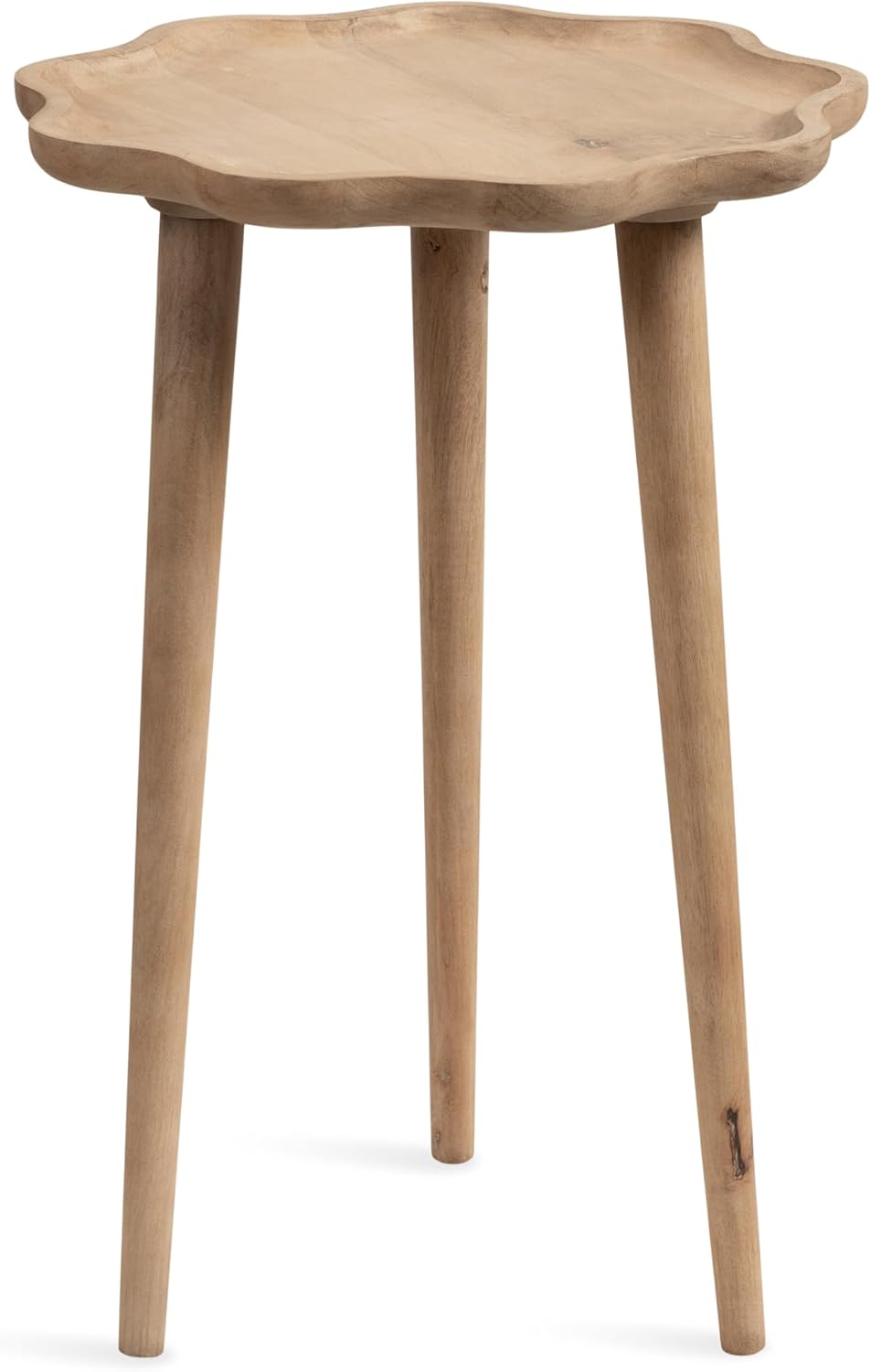 Kate and Laurel Alezar Modern Wooden Round Side Table, 15 x 15 x 22, Light Na...