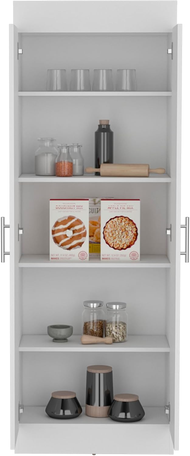 23.6" D*11.9" W*66.8" H Kitchen Pantry with 4 Shelves, Double ...