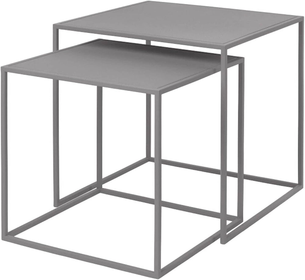Blomus FERA Set of 2 Nesting Tables - Black - Powder Coated Steel