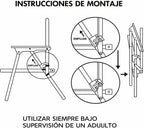 Official Licensed Folding Children's Chair with Arms – Compact and Lightweight – Easy to Clean – Ideal for Indoor and Outdoor Use – Supports up to 30 kg (Stitch 5695)