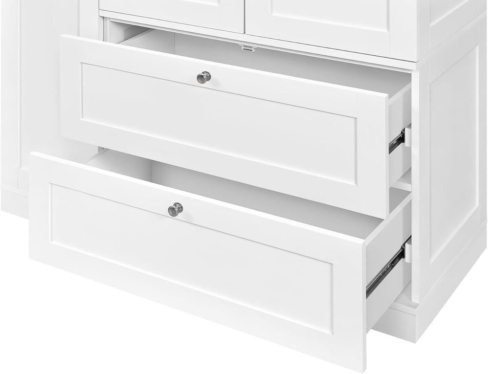 RUNNA 73.6" Tall Farmhouse Kitchen Pantry,Freestanding Large Capacity St...