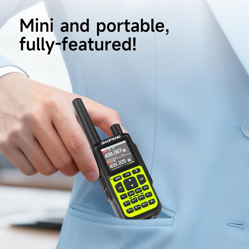 BAOFENG MINI5 Ham Radio Handheld Two Way Radios Long Range, 2200mAh Rechargea...