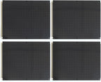 Metal Pegboard 16-Inch Tall x 20-Inch Wide Heavy Duty Wall Organizer for Home Garage Tool Storage 4pcs Black