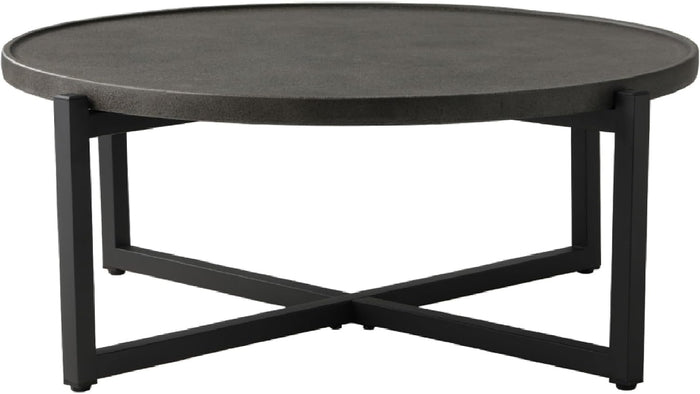 SUNBURY Outdoor Coffee Table Dark Grey, 12''H x 31.5''W Patio Coffee Table