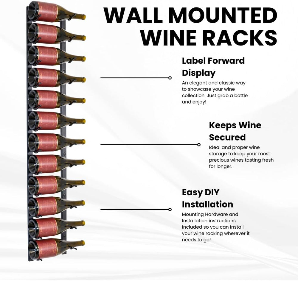 Jagged Ridge Floor-to-Ceiling Wine Rack Bundle 48 Bottles – (1) Floor-to-Ceil...
