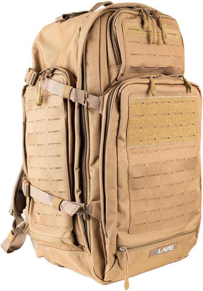 LA Police Gear LAPG Atlas 72 Hour Tactical Large Backpack, Coyote
