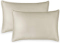 King Pillowcases by Pure Bamboo, Genuine 100% Organic Viscose Derived from Bamboo, Luxuriously Soft & Cooling, Double Stitching, Envelope Closure (2 King Pillowcases, Sand)