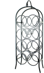 Oenophilia Cathedral Wine Arch, Black - 8 Bottle