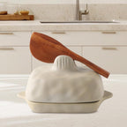 Fenteer Butter Dish Cheese Butter Keeper Container with Cutting Tool with Cover Storage for Restaurants Hotel Baking Fridge Household