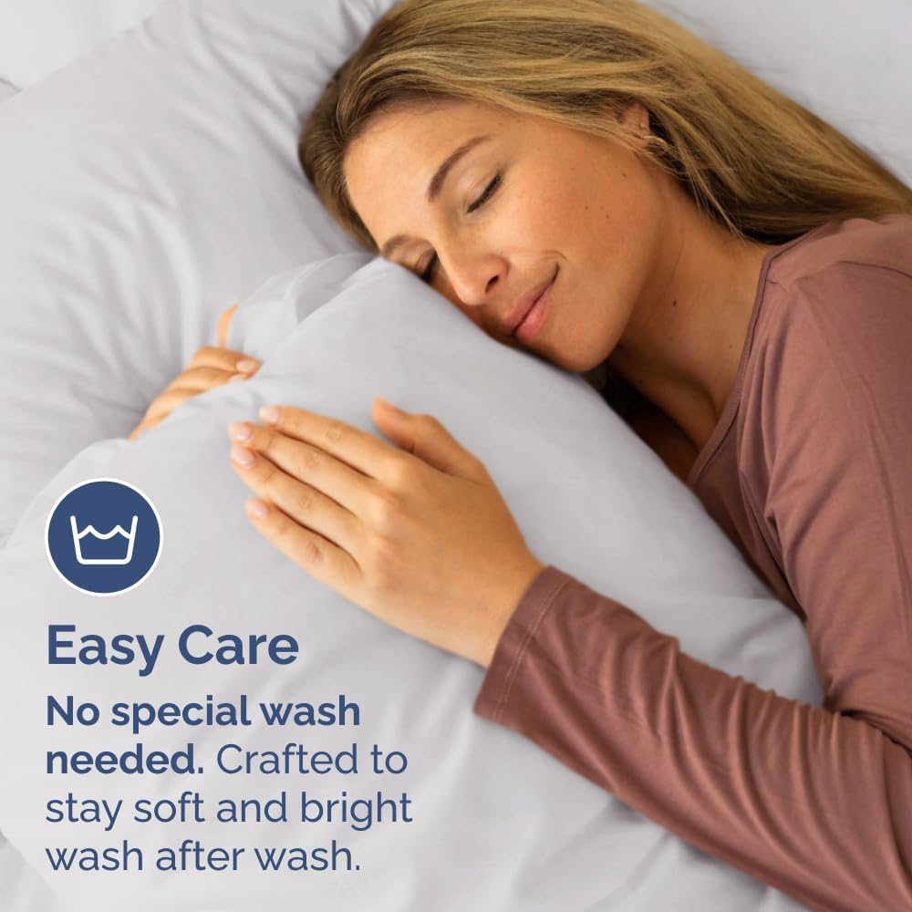 Standard Pillow Cases - 2 Pack - Super Soft Pillowcase Covers - Envelope Enclosure - Hotel Quality Pillow Protectors - Wrinkle Free, Fade & Stain Resistant - Machine Washable - 20" x 26" (French Grey)