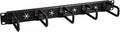 StarTech.com 1U 19" Cable Management Organizer - D Ring Hook Network/Server Rack Cord Manager - Data Center Horizontal Wire Panel with Passthrough Holes w/Mounting HW - EIA/ECA-310-E (CABLMANAGERH)