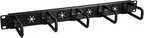StarTech.com 1U 19" Cable Management Organizer - D Ring Hook Network/Server Rack Cord Manager - Data Center Horizontal Wire Panel with Passthrough Holes w/Mounting HW - EIA/ECA-310-E (CABLMANAGERH)