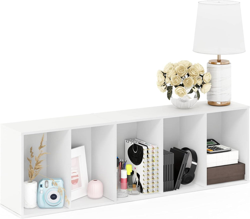 Furinno LUDER Book Shelf, 5-Tier Bookshelf, Bookcase with Open Shelves, 9.4 x...