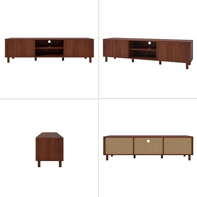 TV Stand for TVs up to 70'', Entertainment Center with Large Storage ...