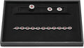 Oirlv Black Velvet Jewelry Display Tray 9.84"x7.09" | Black Velvet Tray, Soft Plush Surface, Elegant Black Finish, Perfect for Jewelry Display and Organization