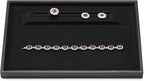 Oirlv Black Velvet Jewelry Display Tray 9.84"x7.09" | Black Velvet Tray, Soft Plush Surface, Elegant Black Finish, Perfect for Jewelry Display and Organization