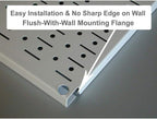 Wall Control 30-WRK-400WB Standard Workbench Metal Pegboard Tool Organizer,White/Black