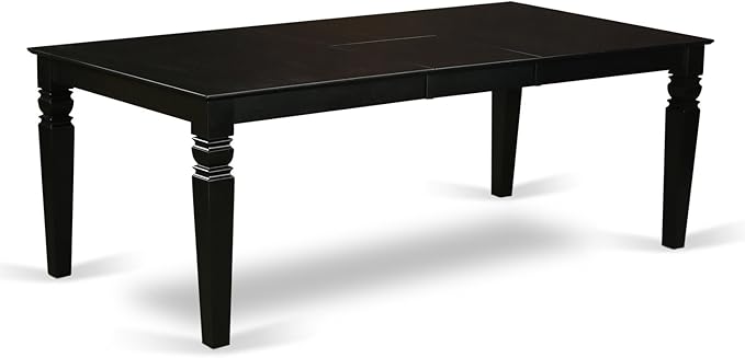 East West Furniture LGDU5-BLK-LC 5 Piece Kitchen Table & Chairs Set Inclu...