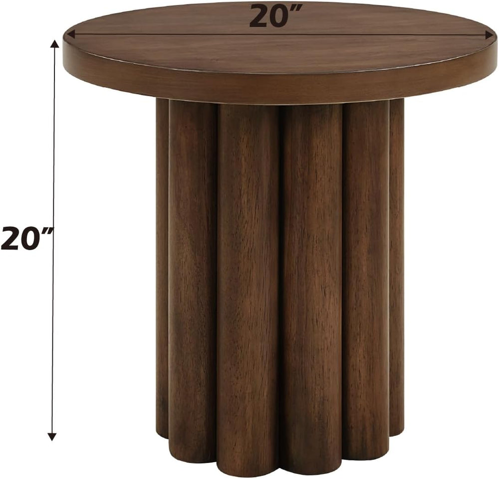 roomfitters Loanna Wooden Color Finish End Table, Traditional Shaker Style Si...
