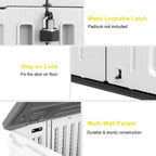 Outdoor Storage Shed,KINYING Outdoor Storage Cabinet Waterproof with Double Doors,52 Cu.ft Resin Vertical Tool Shed for Garden,Patio,Backyard,4×2.5×6.6 FT