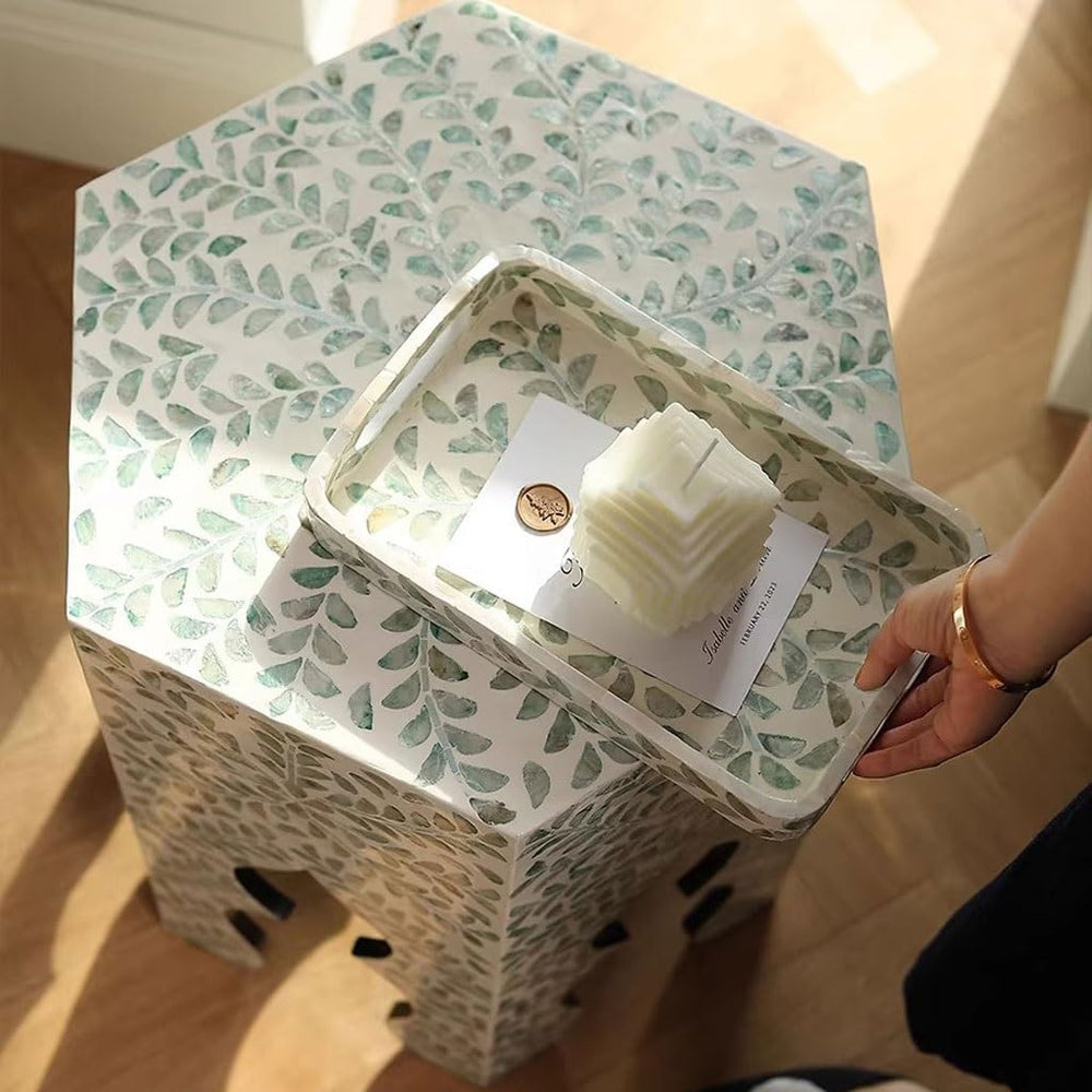 ENGENDER Couch Side Table Home Sofa Next to Living Room Art Small Coffee Tabl...