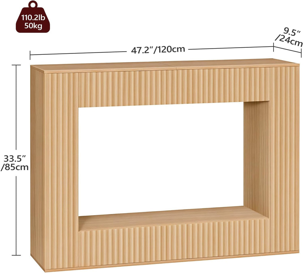 MAHANCRIS Modern Console Table, 47.2'' Entryway Table with Storage, F...