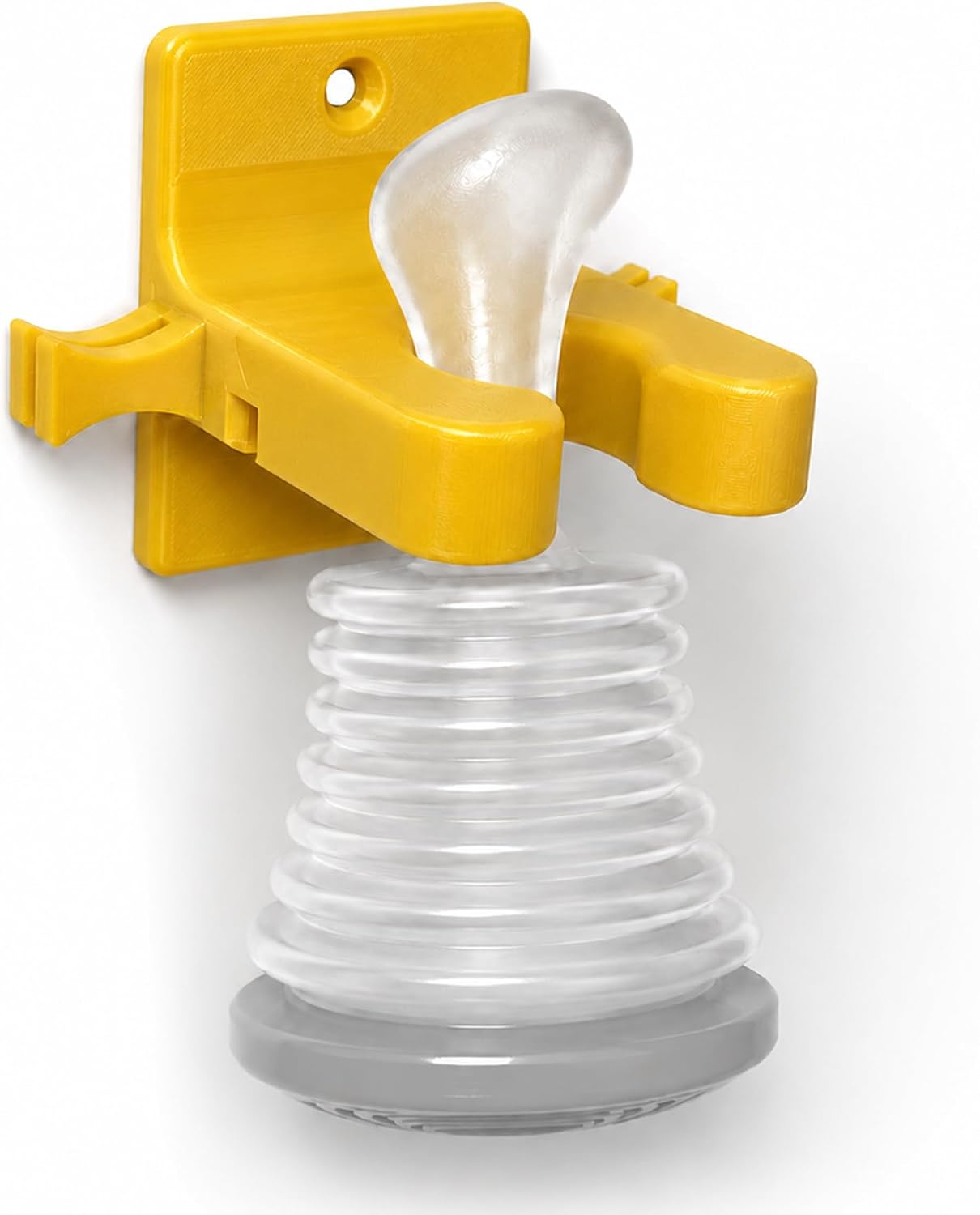 Wall Mount Holder for LifeVac Emergency Suction Device, Dual Mount Options Quick Choking Rescue Access, Yellow (Device Not Included)