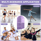 Hanging Dance Garment Bag, 40" Waterproof Hanging Garment Bag with 4 Pockets Kids Garmen-t Bags For Hangin-g Clothes for Dance Costumes,Sports,Theatre,Beauty Pageants(COLOR:Purple)