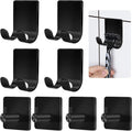 CGBE Razor Holder for Shower, 4 Packs Self Adhesive Shaver Holder Hanger Hooks for Bathroom, Damage Free Wall Hooks for Razor Shaver Loofah Sponge