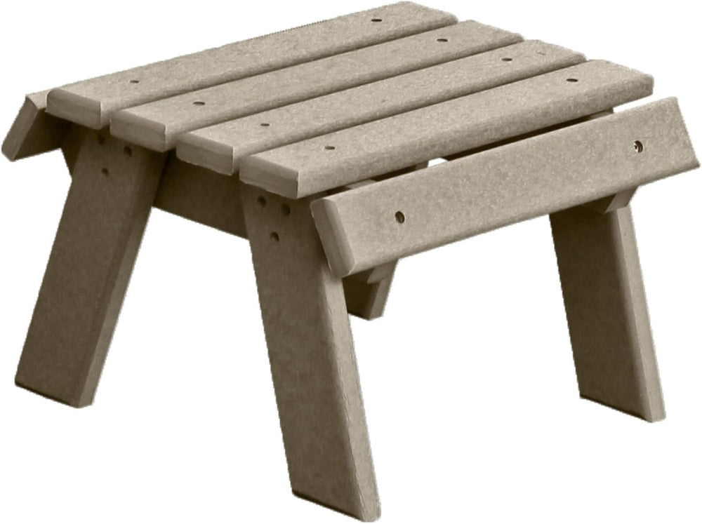 DutchCrafters Poly Outdoor Footstool - Amish Made Outdoor Furniture, Earth-Fr...