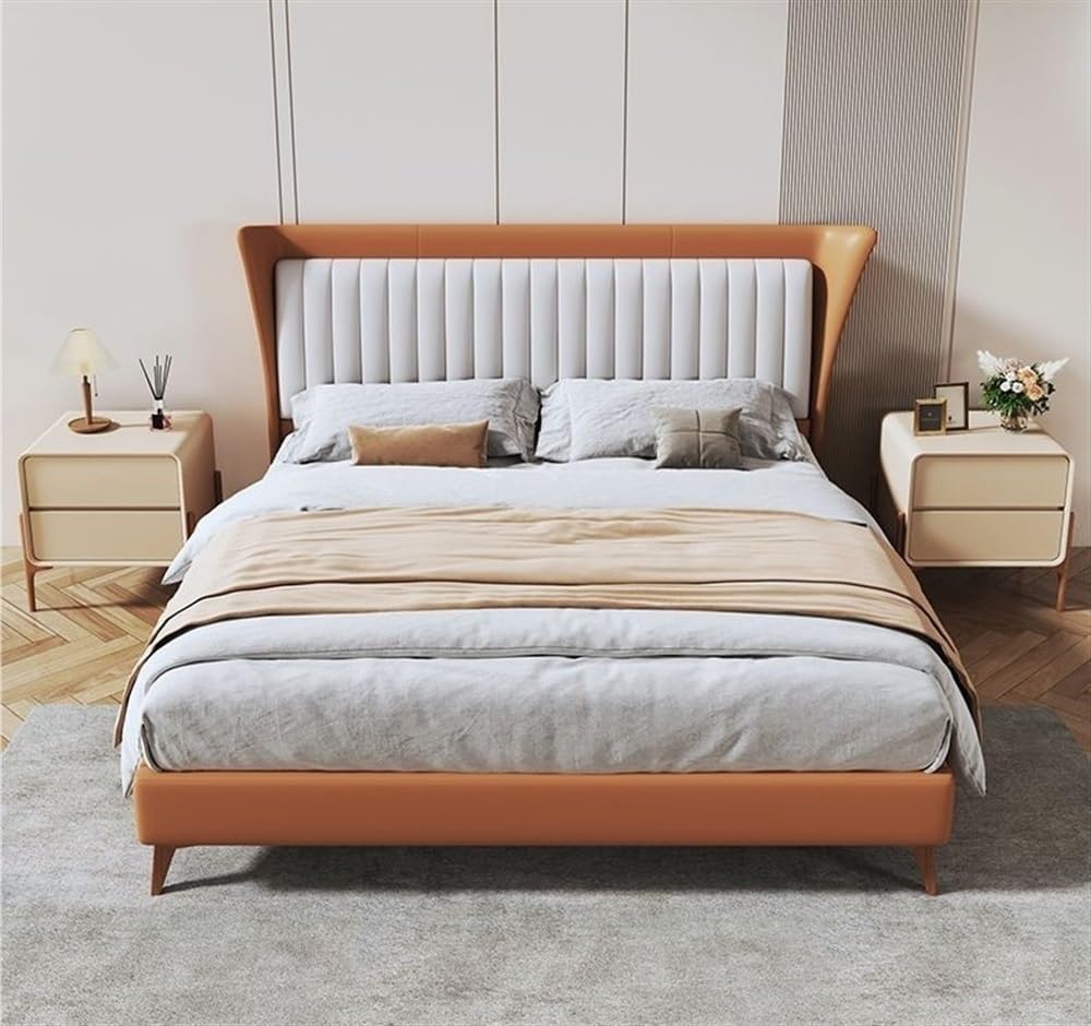 Modern Two-Drawer Bedside Table Free Installation Boudoir Storage Cabinet Sty...