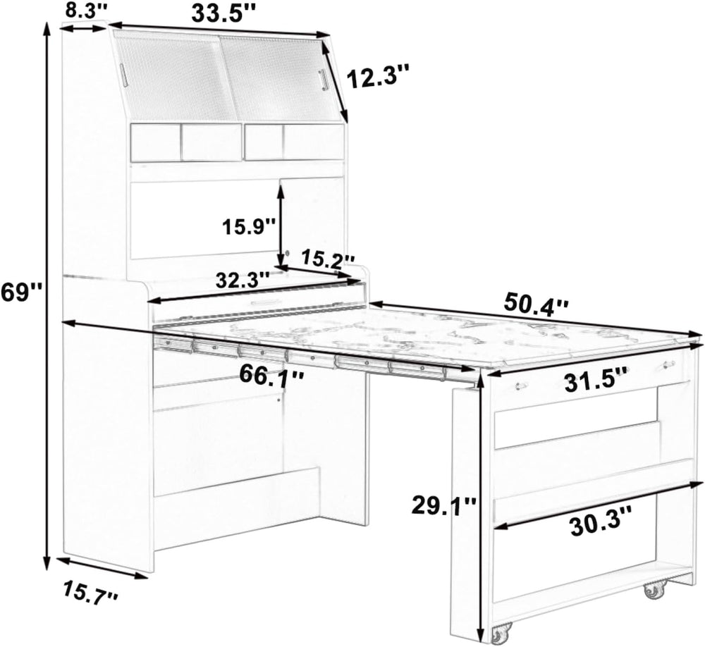 roomfitters 69" Kitchen Pantry Organizers and Storage Kitchen Cabinet wi...