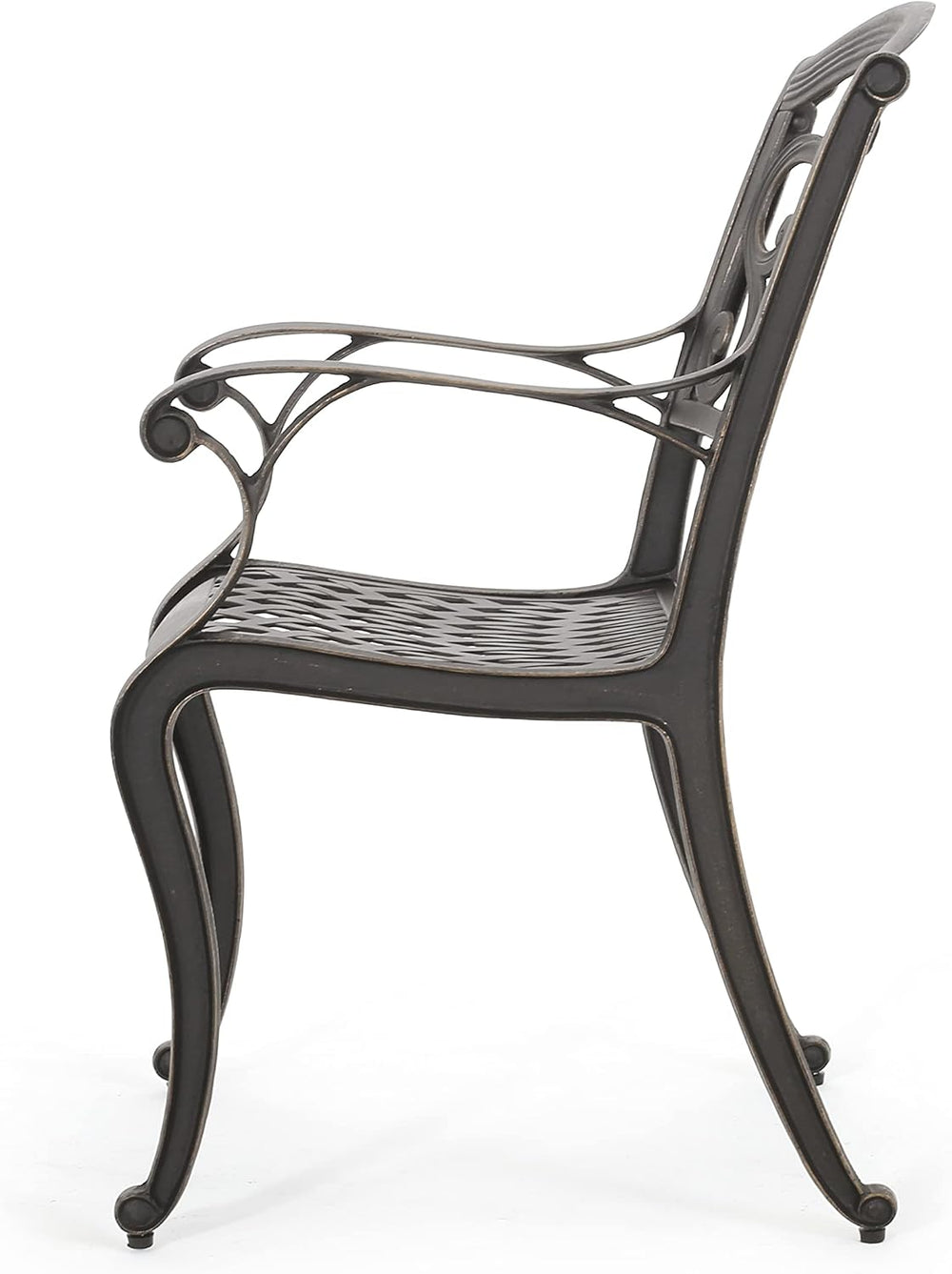 Christopher Knight Home Austin Outdoor Cast Aluminum Dining Chairs, 2-Pcs Set...