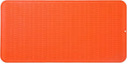 Silicone Dish Drying Mat for Multiple Usage,Easy clean,Eco-friendly,Heat-resistant Silicone Mat for Kitchen Counter or Sink,Refrigerator or Drawer Liner Orange 5XL 36inches x 18inches