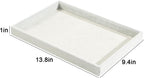 2pcs/Set Velvet Jewelry Tray, Grids Large Storage Tray for Bracelet Bangle Beads Display, Jewellery Organizer Box Tray for Home Drawer or Shop Store Selling Show (Grey Velvet)
