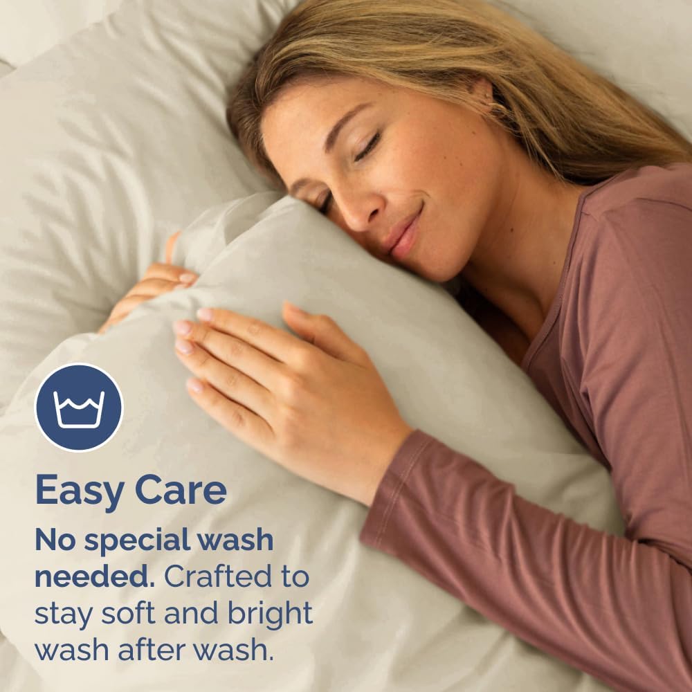 Queen Pillow Cases - 4 Pack - Super Soft Pillowcase Covers - Envelope Enclosure - Hotel Quality Pillow Protectors - Wrinkle Free, Fade, Shrink & Stain Resistant - Machine Washable - 20" x 30" (Wheat)