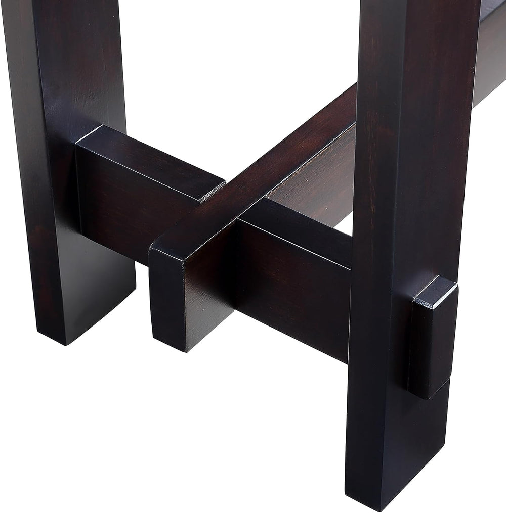 Knocbel Fluted Console Table with 3 Storage Drawers, Farmhouse Mid Century So...
