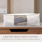 Cashmere Sweater Storage Bags | PACK OF 2 |Breathable & Washable Sweater Storage Bags | Suitable Clothes Organizer For Sweaters, Merino Wool, Scarves and more
