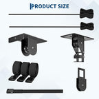 Garvee Heavy‑Duty Cargo Box Garage Pulley System, Ceiling Hoist Kit for 8–10 ft Ceilings, 150 Lbs Capacity with Dual Fixed‑Point Design, Adjustable Lifting Straps, Ideal Ceiling Mounted Storage Racks