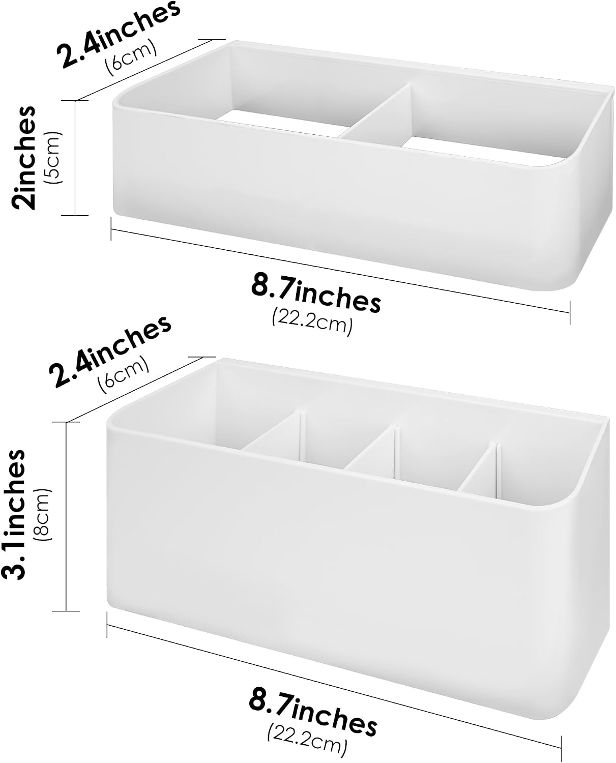 Umbrella Holder for Indoor Holder, Wall Mounted Umbrella Stand with Drip Tray, Space Saving Umbrella Organize Rack (White)