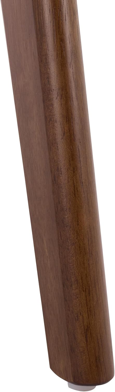SAFAVIEH Furniture - Bahaus Round Accent Table - Walnut - Mid-Century Tripod ...