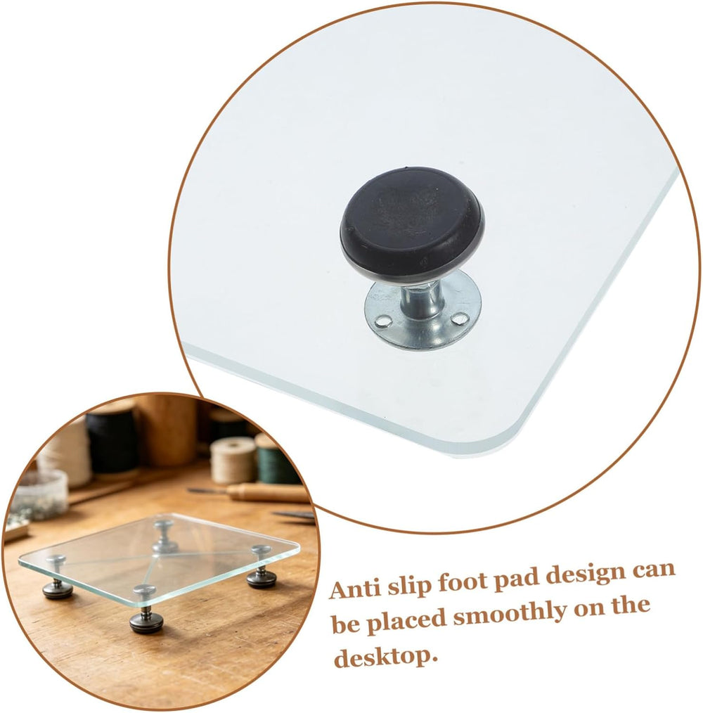 Homoyoyo Adjustable Epoxy Resin Leveling Table with Acrylic Material, Easy Ho...