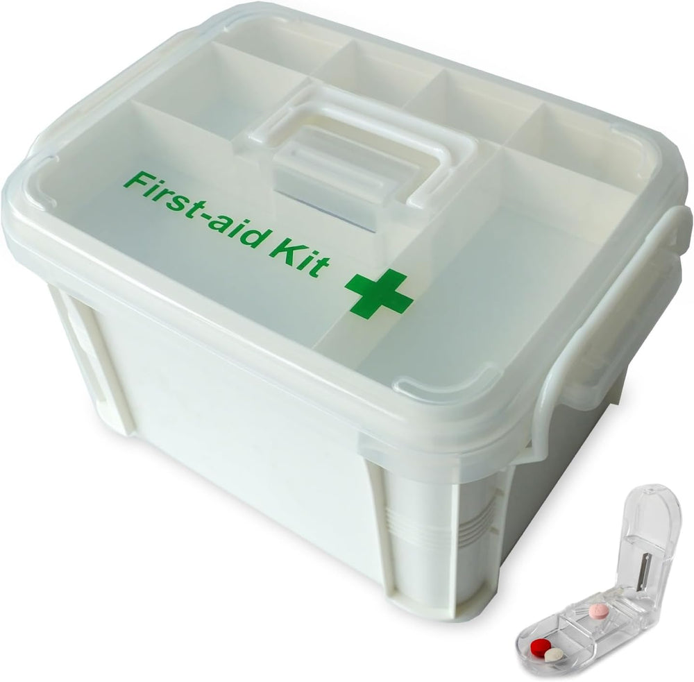 Deke Home - Portable First Aid & Medicine Organizer Box with Handle – Pla...