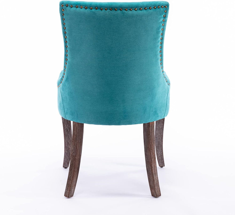 Ball & Cast Mid-Century Upholstered Dining Chairs Set of 2, Thickened Fab...