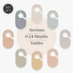 Eli with Love Baby Closet Dividers (Gingham) - Ideal Baby Clothes Dividers – Organize Nursery Closet Hangers by Size/Age